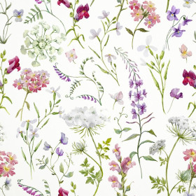 PASTEL FLOWERS - Cotton woven fabric