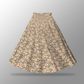 PASTEL FLOWERS PAT 2 - skirt panel "MAXI" - crepe