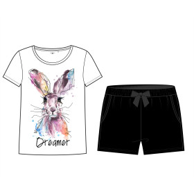 PAJAMAS-T-SHIRT "LINDA" -  RABBIT / DREAMER - sewing set