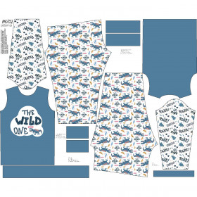 CHILDREN'S PAJAMAS " MIKI" - DINO / THE WILD ONE - sewing set