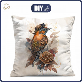 PILLOW 45X45 - STEAMPUNK BIRD - sewing set