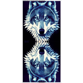 PILLOW 45X45 - WOLF - Upholstery velour - sewing set