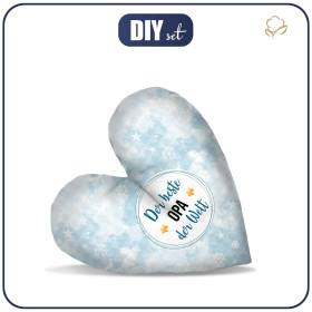 DECORATIVE PILLOW HEART - Der beste Opa der Welt / HOARFROST 