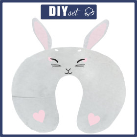 NECK PILLOW - BUNNY JOANNA / grey - sewing set