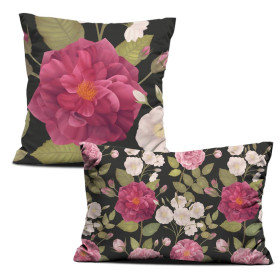 DECORATIVE PILOWS - ROSE GARDEN / grey 