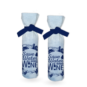 THE BOTTLE COVER - SAVE WATER DRINK WINE - DIY set