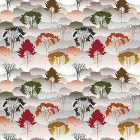 FOREST AT DAWN - Cotton woven fabric