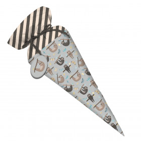 First Grade Candy Cone - SLOTHS / butterflies (SLOTHS) / grey - sewing set