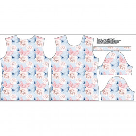 WOMEN’S T-SHIRT - RETRO FLOWERS pat. 4 - single jersey