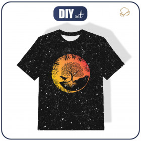 KID’S T-SHIRT - TYRANNOSAUR (TREE) / black - single jersey ITY
