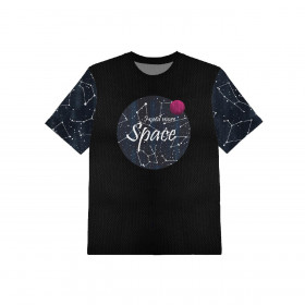 CHILDREN'S SPORTS T-SHIRT - I NEED MORE SPACE / black