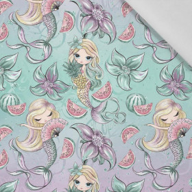 MERMAIDS AND WATERMELONS - Cotton woven fabric