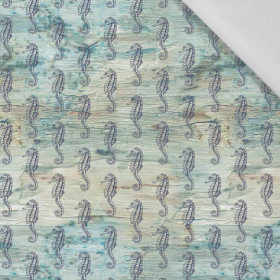 SEA HORSES (SEA ABYSS)  - Cotton woven fabric