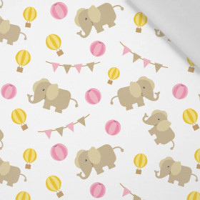 LITTLE ELEPHANTS (ANIMAL GARDEN) - Cotton woven fabric