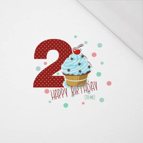 2ST BIRTHDAY / MUFFIN - SINGLE JERSEY PANEL 