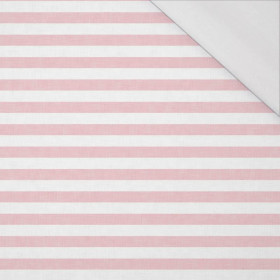 STRIPES 1x1 - acid white/ acid pink  - Waterproof woven fabric