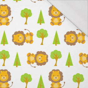 LION IN THE FOREST (ANIMAL GARDEN) - single jersey with elastane 
