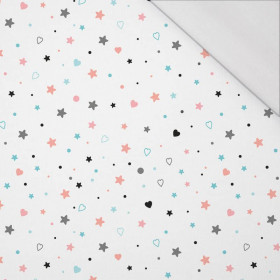STARS AND HEARTS (PASTEL SKY) - single jersey with elastane 