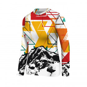 WOMEN'S THERMO BLOUSE (PATTY) - MOUNTAINS / TRIANGLES - sewing set