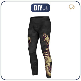 MEN’S THERMO LEGGINGS (JACK) - DRAGON SKULLS PAT. 2 - sewing set