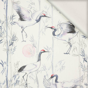 CRANES  - viscose woven fabric