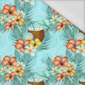 COCONUTS AND FLOWERS - Waterproof woven fabric