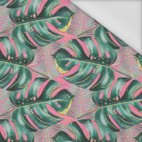 MONSTERA no. 5 / pink - Waterproof woven fabric