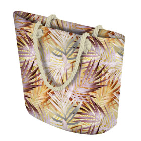 TOTE BAG - PALM LEAVES pat. 2 (gold) - sewing set