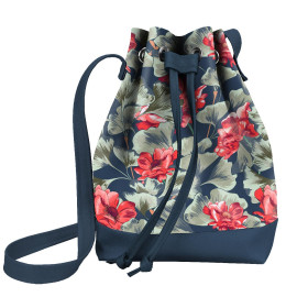 BUCKET BAG - RED POPPIES (RED GARDEN)