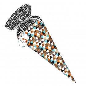 First Grade Candy Cone - TRIANGLES / SPOTS - sewing set