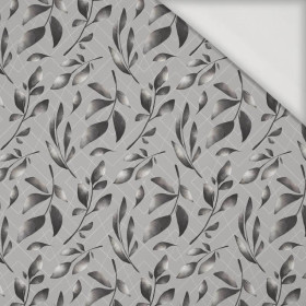  LEAVES pat. 14 / grey - Viscose jersey