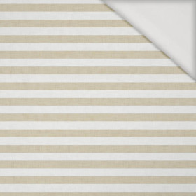 STRIPES 1x1 - acid white/ acid beige - Viscose jersey