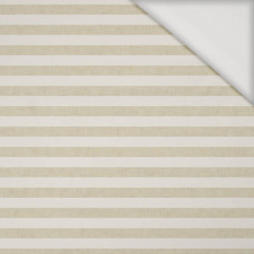STRIPES 1x1 - acid ecru / acid  beige - Viscose jersey