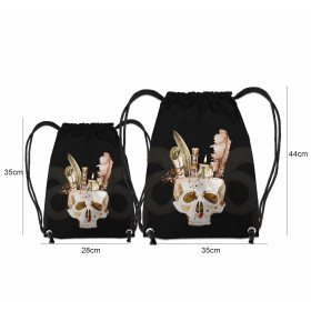 Skull drawstring bag on sale