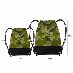 GYM BAG - CAMOUFLAGE PAT. 3 / olive - sewing set