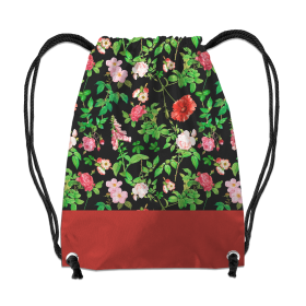 GYM BAG - ROSES AND LEAVES (PARADISE GARDEN) - sewing set