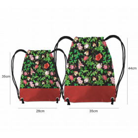 GYM BAG - ROSES AND LEAVES (PARADISE GARDEN) - sewing set