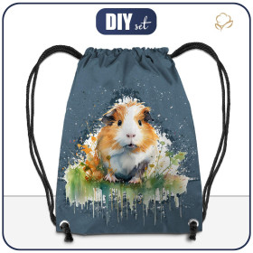 GYM BAG - WATERCOLOR GUINEA PIG - sewing set