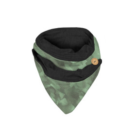 BUTTON SCARF - CAMOUFLAGE pat. 2 / olive - sewing set