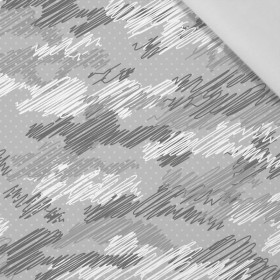 CAMOUFLAGE - scribble / grey - Cotton woven fabric