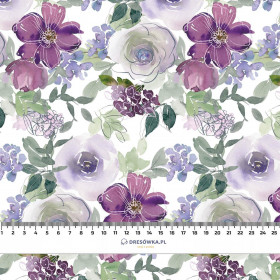 WATER-COLOR FLOWERS pat. 3 - Cotton muslin