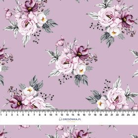 WATERCOLOR BOUQUET Pat. 5 - viscose woven fabric