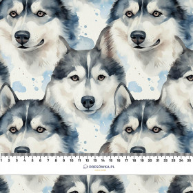 HUSKY DOG - looped knit fabric