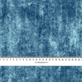 GRUNGE (atlantic blue) - Cotton woven fabric