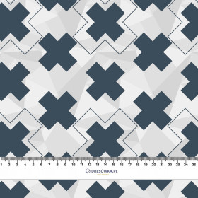 TARGET (adventure) / grey - Cotton woven fabric