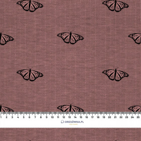 MOTHS / NIGHT CALL / rose quartz - Cotton woven fabric