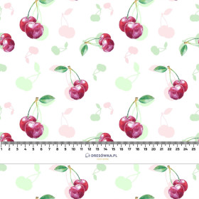 CHERRIES / PAT. 2 - Cotton woven fabric