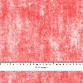 GRUNGE (red) - looped knit fabric