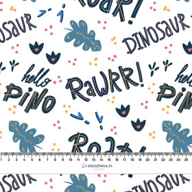 DINO / SIGNS  - looped knit fabric