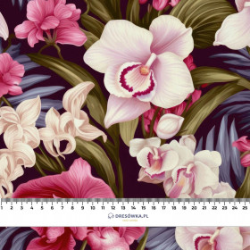 EXOTIC ORCHIDS PAT. 5 - looped knit fabric with elastane ITY